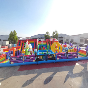 Parque de atracciones inflable gigante de calidad comercial para exteriores, centro de juegos temático para niños. - Product Image 2