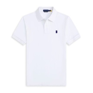 Camisa de Algodón Puro para Hombre, Marca RL <span class=keywords><strong>Ralph</strong></span>, Antiarrugas, Cómoda, Casual, Lisa, Bordada, de Manga Corta, Ventilada, Lavable a Máquina - Product Image 2