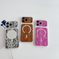 Vente en gros : Étui de téléphone ultra-fin en cuir PU pour 17 Air avec support magnétique électroplaqué et design antichoc