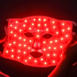 Máscara facial de silicona médica LED fototerapia máscara facial activar regeneración celular terapia de colágeno luz instrumento de belleza