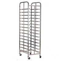 Chariot de boulangerie en acier inoxydable, chariot de boulangerie commercial à vente chaude, chariot en acier à une rangée, chariot de boulangerie