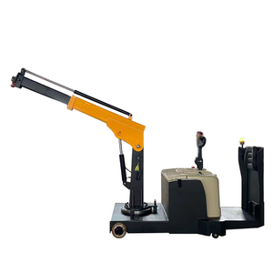 Chariot télescopique empileur personnalisé 1200kg 3m Mini grue montée sur batterie électrique chariot élévateur à flèche - Product Image 1