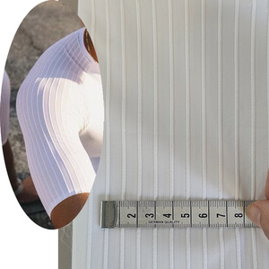 Proveedores de telas de alto rendimiento 140 GSM 4 Way Stretch Woven Rasgado Elástico Rayas Jerseys Tela para ropa de ciclismo - Product Image 2