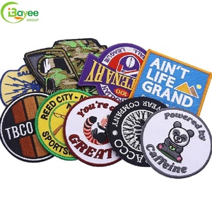 Rich Design Options Eco Friendly Custom Embroidered Patch Badges Wholesale Iron on Patches for Denim Jacket Hoodies T-shirt - Product Image 1