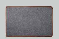 Grand tapis de bureau en cuir feutre, recouvert, pour clavier et souris