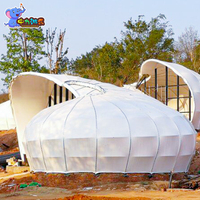 Carpascarpe personnalisée Glamping Tentes de camping uniques Resort House Hotel Tent Snail Sea Shell Glamping Outdoor Tentes