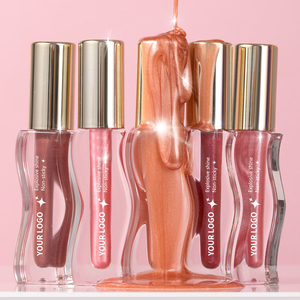 Vegan Mineral <strong>Revolution</strong> Pout Bomb Shimmer <strong>Gloss</strong> Long Lasting Liquid Lip <strong>Gloss</strong> with Hyaluronic Acid &amp; Vanilla Scent Shine Pink - Product Image 6