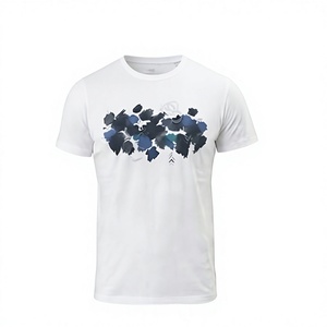 Camisetas Nuevas de Manga Corta con Cuello Redondo, Corte Ajustado, Marca Privada, Logotipo Frontal, Transpirables, Mezcla de Algodón de 320g, Camisetas Casuales para Hombre - Product Image 1