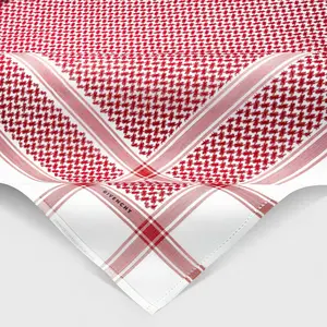 Pañuelo árabe para hombres adultos Keffiyeh Medio Oriente Shemagh Wrap Musulmán Pañuelo para hombres árabes Bufanda para hombres