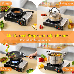 Mini <span class=keywords><strong>Horno</strong></span> Portátil para Exteriores, Estufa de Gas de un Solo Quemador, <span class=keywords><strong>Cocina</strong></span> Compacta para Acampar - Product Image 6