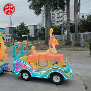 Parco divertimenti giostre per bambini gioco elettrico trenino senza cingoli Mini trenino per bambini parco divertimenti trenini - Product Image 2