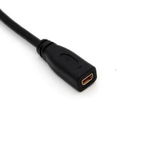 Câble adaptateur <span class=keywords><strong>Micro</strong></span> <span class=keywords><strong>HDMI</strong></span> femelle vers <span class=keywords><strong>HDMI</strong></span> mâle de 20 cm pour tablette et téléphone portable - Product Image 6