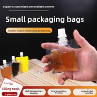 Mini-sachet à bec verseur de petite capacité, qualité alimentaire, pour emballage de gâteaux, portionnement DIY, avec bouchon à vis