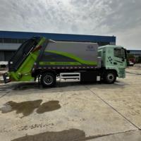 Nouveau camion compacteur de déchets électrique Dongfeng 4x2 avec station de transfert des déchets à moteur EV