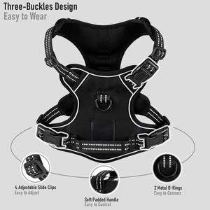 Harnais pour chien à Led léger sans traction réfléchissant respirant robuste grand service de formation tactique harnais pour chien de compagnie personnalisé - Product Image 3