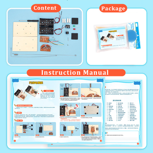 Hacer su propio juguete, juego de telégrafo para niños, <span class=keywords><strong>kit</strong></span> electrónico artesanal con materiales de madera de alta calidad - Product Image 4