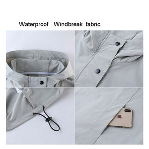 Nouveau design, vêtements <span class=keywords><strong>de</strong></span> plein air, randonnée, cyclisme en montagne, logo personnalisé, chemises pour hommes, veste à capuche coupe-vent, manteau avec fermeture éclair - Product Image 5