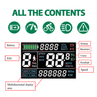 Computadora Electrónica para Ciclismo con Pantalla LCD P3C, Velocímetro, Odómetro, Accesorios para Bicicleta Eléctrica, Cableado para Bicicleta de Carretera/Bicicleta de Montaña
