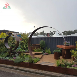 Corten Steel Moon <strong>Gate</strong> <strong>Arch</strong> Is Moongate Design Used <strong>With</strong> 2.6m Height for Your <strong>Garden</strong> <strong>With</strong> Rusty Circular Open Moon <strong>Gates</strong> - Product Image 5