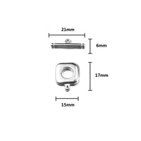 Fermoirs à bascule en acier inoxydable pour collier bracelet bijoux à bricoler soi-même faisant des accessoires
