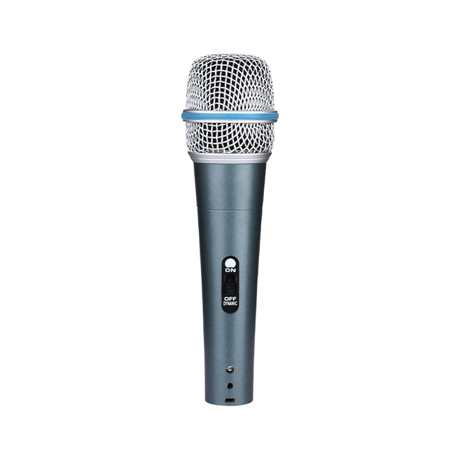 Microphone Wired Dynamic, Cardioid All Metal Wide Frequency High Sens Hi-Fi OEM Support for Vocal Stage Studio Factory Wholesale