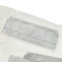 280-314 Bornier de raccordement DIN Rail d'origine allemande en stock, plaque d'extrémité et plaque intermédiaire, épaisseur 2,5 mm, gris 280-314