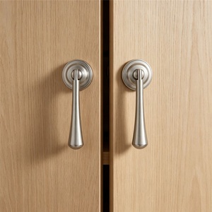 Poignée de tiroir de placard et de commode moderne de luxe léger à trou unique en alliage de zinc, à montage en surface, durable - Product Image 4