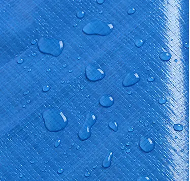 Mavi renkli kapak kullanımı PE branda su geçirmez ve düşük sıcaklığa dayanıklı PE tente