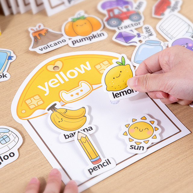 2025 Montessori Autism Sensory Play Toys Alphabet Shape Color Recognition Early Learning Children Activity Book