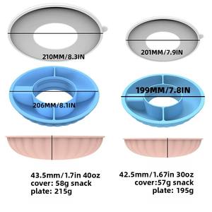 Tasse de tyran de glace transfrontalière avec couvercle <span class=keywords><strong>Assiette</strong></span> à collation Coupe à collation Stanley <span class=keywords><strong>Assiette</strong></span> à fruits Convient pour tasse en silicone 40oz 30oz - Product Image 3