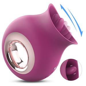 Groothandel Dubbele Stimulatie met Vibratie en Likfunctie Tong Vibrerende Likkende Clitoris Vibrator in Seksartikelen Vrouwen - Product Image 1
