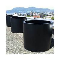 Pot de fleur personnalisé en acier patiné de couleur rouillée Pot de jardin en métal irrégulier au design minimaliste pour suspension au mur et au sol