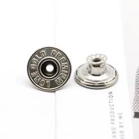 Kancing Denim logam elastis tombol kuningan Bebas nikel kustom 17mm baju bayi lapisan kualitas tinggi tombol jepret logam kuningan