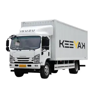 Isuzu baru 4*2 kargo Harga truk mini/cahaya Van LHD RHD 5 Ton truk kargo 190hp 10 20 30 Ton kargo kering kotak truk van tubuh