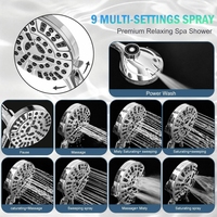 Douche murale personnalisée OEM/ODM à 10 modes, anti-colmatage, avec filtre magnétique haute pression et auto-nettoyant, double ensemble de douche