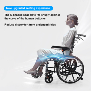 Cadeira de Rodas Manual OEM de Melhor Qualidade Dobrável em Liga de Alumínio Equipamento de Reabilitação para Idosos e Pessoas com Deficiência - Product Image 4