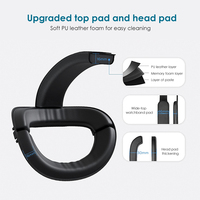 Accessoires VR pour Meta/Oculus Quest 2 Sangle de tête de remplacement réglable pour batterie de 8000 Mah avec lumières respiratoires de 6 couleurs