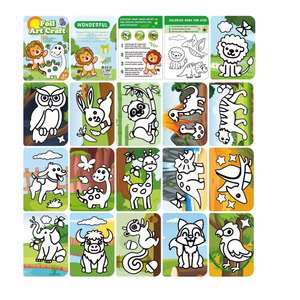 Kits de coloriage DIY en feuille d'aluminium pour animaux, sans désordre, avec livre d'activités créatives, cadeaux d'anniversaire et de Noël pour garçons et filles - Product Image 1