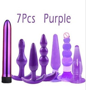 7 unids/set Tpe SM Anal Plug Toys Set <span class=keywords><strong>Kit</strong></span> de productos sexuales - Product Image 2