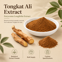 Ekstrak Akar Tongkat Ali Bubuk Ekstrak Herbal Longjack Label Pribadi OEM ODM Pasokan Grosir
