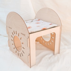 Modern Small Animal Bed <b>Wooden</b> <b>House</b> Winter Pet Furniture for <b>Cats</b> Stylish Outdoor Living - Product Image 3