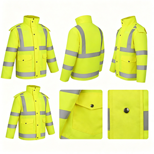 Equipo de Seguridad para la Noche Lluviosa, Equipo de Bomberos, Búsqueda y Rescate, Ropa Impermeable, Chubasquero Reflectante de Alta Visibilidad, Traje Impermeable de Pantalón y Chaqueta - Product Image 4