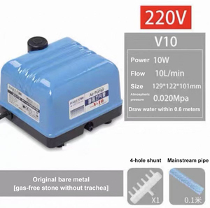 ปั๊มลม Hailea V-10 เงียบ ทรงพลัง กันน้ำ กันกระแทก ระบายความร้อนเร็ว ปั๊มออกซิเจนสำหรับตู้ปลา <span class=keywords><strong>บ่อ</strong></span>เลี้ยง<span class=keywords><strong>ปลา</strong></span> และการเพาะเลี้ยงสัตว์น้ำ - Product Image 2