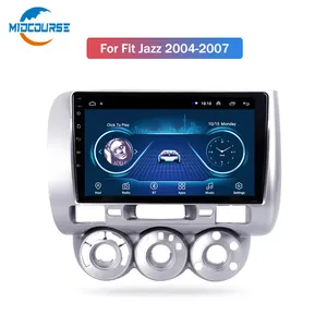 9 inch Android 10 Car DVD Multimedia Player GPS For honda Fit jazz 2004 2005 2006 2007 audio car radio stereo navigation