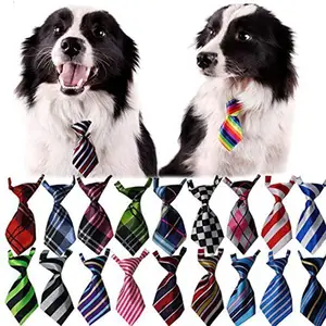 Toptan fabrika ayarlanabilir tımar kayış Pet kravat kedi köpek yay ipek kravat kravat yaka