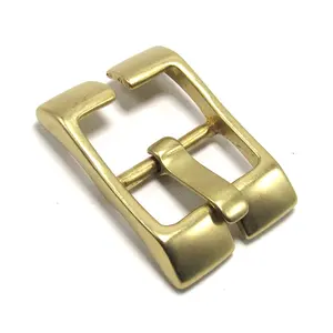 40mm Solid Brass Belt Buckle Tri Glide Middle Center Bar Buckle for Leather Craft Bag Strap Garment Belt Bridle Halter Harness