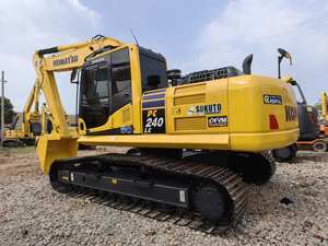 Excavadora de cadenas Komatsu PC240 usada, 24 toneladas, capacidad de cazo de 1.3m, bomba principal, caja de cambios, engranajes, rodamientos, buena calidad, precio económico - Product Image 4