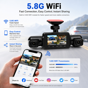 SIBOYI <span class=keywords><strong>Telecamera</strong></span> per <span class=keywords><strong>Auto</strong></span> a 4 Canali con WiFi, GPS, Registrazione in Loop, Visione Notturna, Monitoraggio Parcheggio, Schermo IPS 1080P - Product Image 3