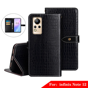 Infinix Lưu Ý 12 Sang Trọng Cho Da Lật Bìa Trường Hợp Với Chức Năng Ví Sạc Không Dây & Biểu Tượng Tùy Chỉnh - Product Image 2