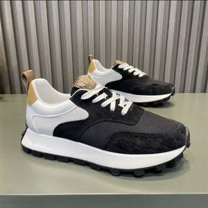 Nuevos zapatos casuales para hombre, suaves, cómodos, antideslizantes, transpirables, con bloques de color, gruesos y resistentes al desgaste, estilo deportivo para caminar. - Product Image 1